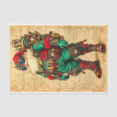 Kerstman Steampunk Sfeer BL6 Découpage Tissuepapier (Voorkant)