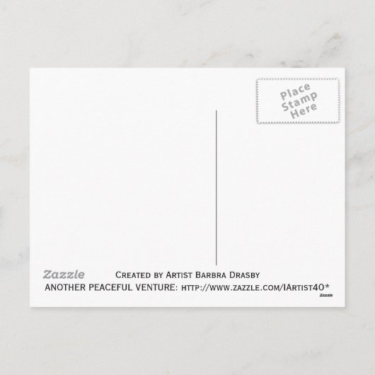 Kerstman Steekt Menora Aan op Briefkaart (Achterkant)