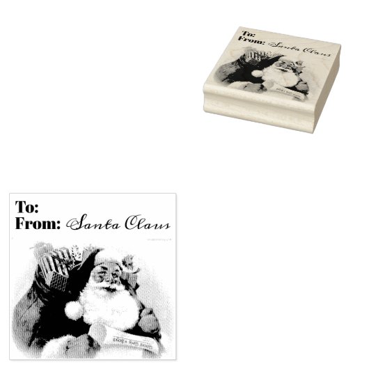 Kerstman stempel (Gestempeld)