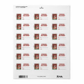Kerstman Stempel Speciale Levering Sticker (Full Sheet)