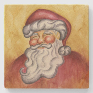 Kerstman Stenen Onderzetter