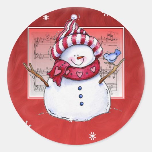 kerstman Sticker (Voorkant)