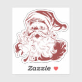 Kerstman Sticker (Vel)