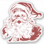 Kerstman Sticker (Voorkant)