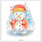 kerstman Sticker (Vel)
