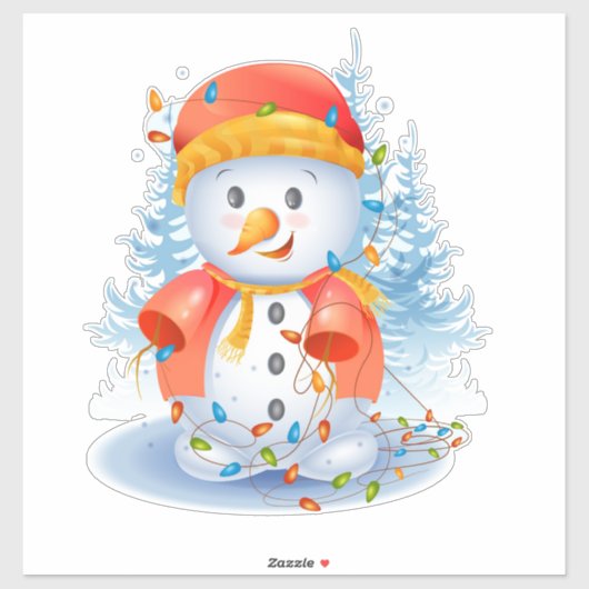kerstman Sticker (Vel)