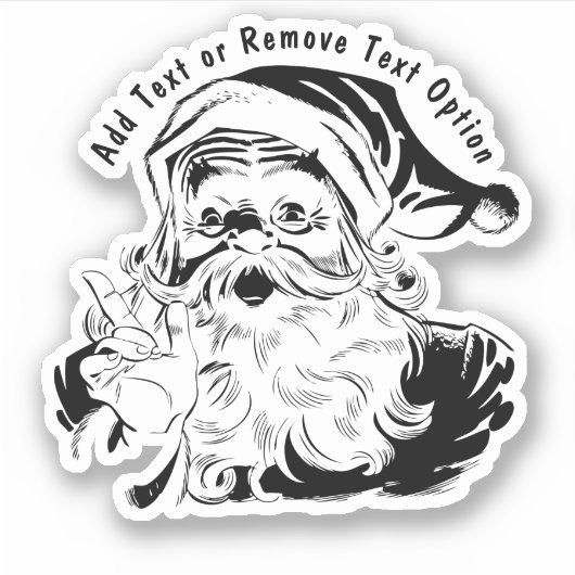  kerstman sticker (Voorkant)