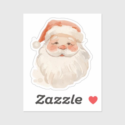 Kerstman Sticker (Vel)