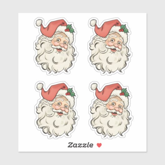 kerstman sticker (Vel)