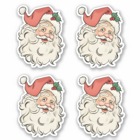 kerstman sticker (Voorkant)