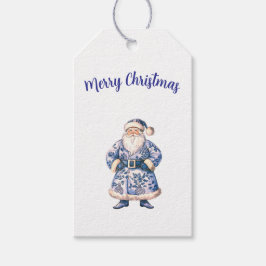 Kerstman sticker cadeaulabel