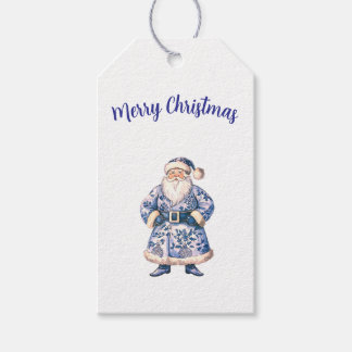 Kerstman sticker cadeaulabel
