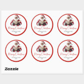 Kerstman Sticker Label voor Kerstverpakking (Vel)