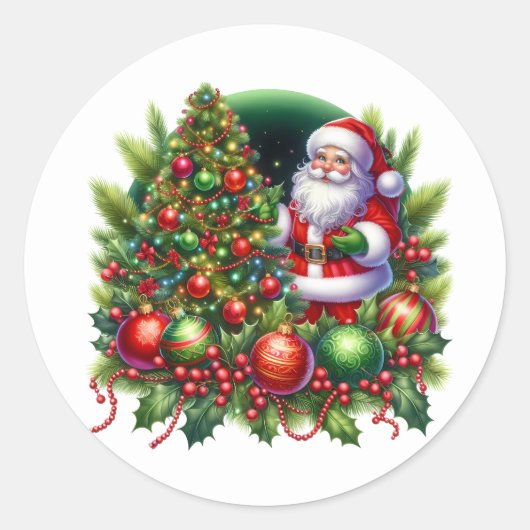 Kerstman Stickers (Voorkant)