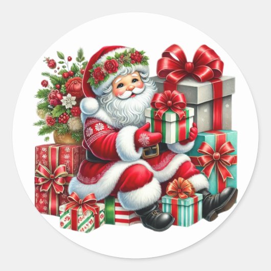 Kerstman Stickers (Voorkant)
