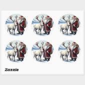 Kerstman Stickers (Vel)