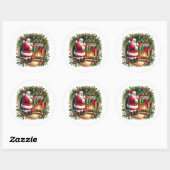 Kerstman Stickers (Vel)