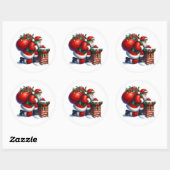Kerstman Stickers (Vel)