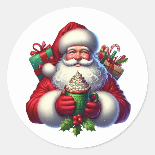 Kerstman Stickers (Voorkant)