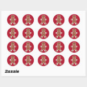 Kerstman Stickers (Vel)