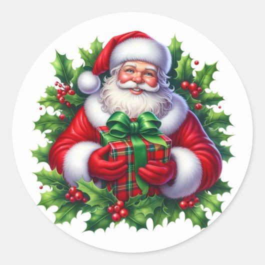 Kerstman Stickers (Voorkant)