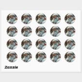 Kerstman Stickers (Vel)