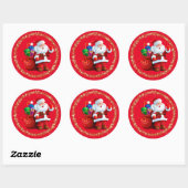 Kerstman Stickers (Vel)
