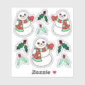 Kerstman Stickers (Vel)