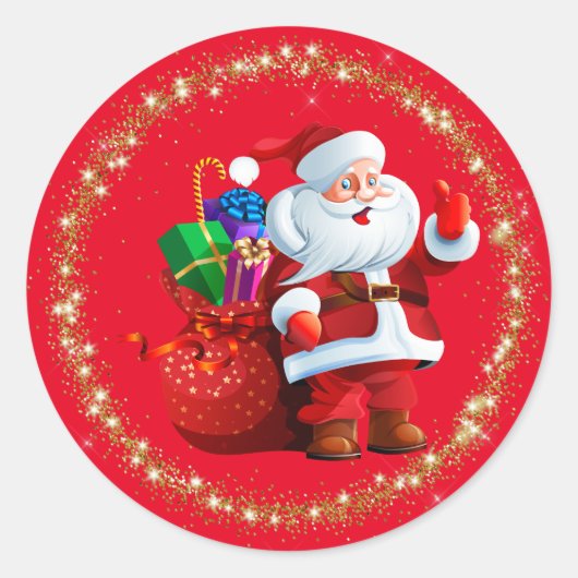 Kerstman Stickers (Voorkant)