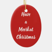 Kerstman stokstaartje keramisch ornament (Achterkant)