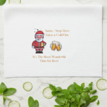 "Kerstman - Stop Hier Geniet van een Koude op een 