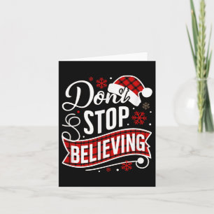Kerstman Stop Niet Met Geloven Kerstbrief Kaart