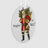 Kerstman - Stoute of Braaf Kerst Ornament (voorkant)