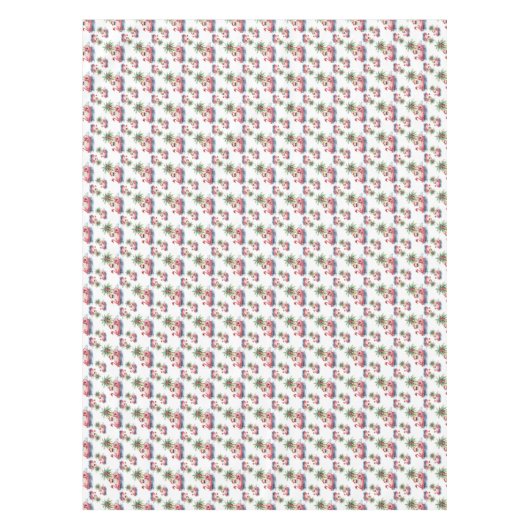 Kerstman Strand Tafelkleed (Voorkant)