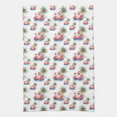 Kerstman Strand Theedoek (Verticaal)