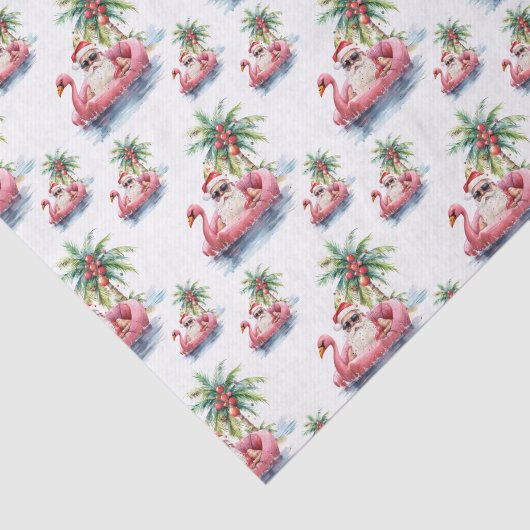 Kerstman Strand Tissuepapier (Detail)