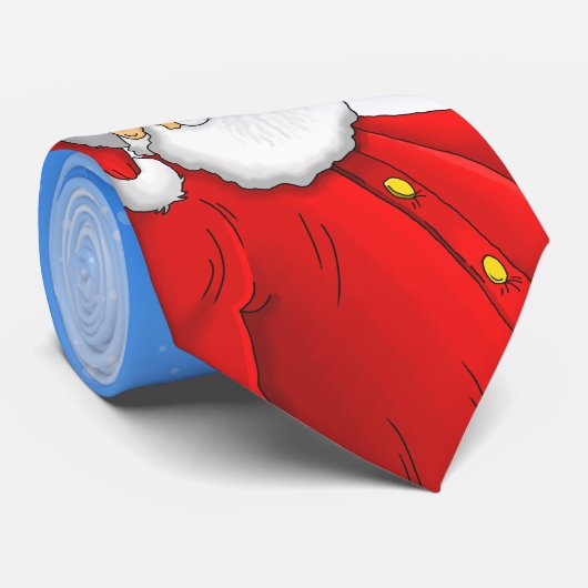 Kerstman Stropdas (Opgerold)