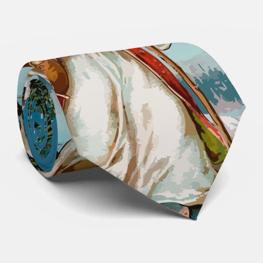  kerstman stropdas (Opgerold)