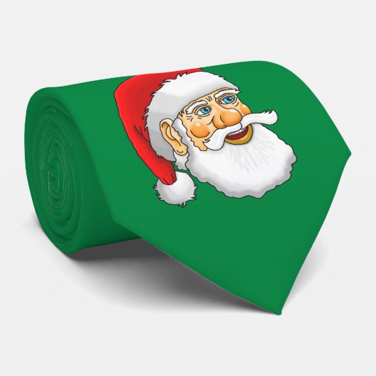 Kerstman Stropdas (Opgerold)