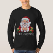 Kerstman Suikerstok Hart T-shirt (Voorkant)
