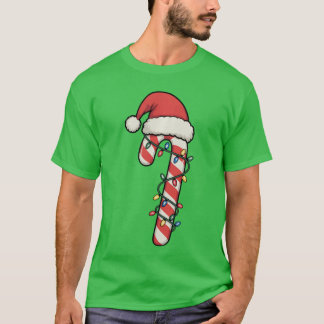 Kerstman Suikerstok Mannen Vrouwen Jongens Suikers T-shirt