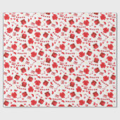 Kerstman Suit Funny 2025 Feestdagen Cadeaupapier (Vlak)