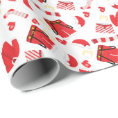 Kerstman Suit Funny 2025 Feestdagen Cadeaupapier (Rol Hoek)