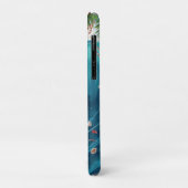 Kerstman surfen Kerstmis met Santa Surfer  Case-Mate iPhone Case (Achterkant/links)