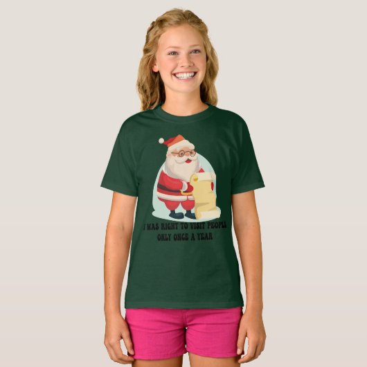 Kerstman T-shirt (Voorkant volledig)