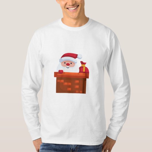 kerstman t-shirt (Voorkant)