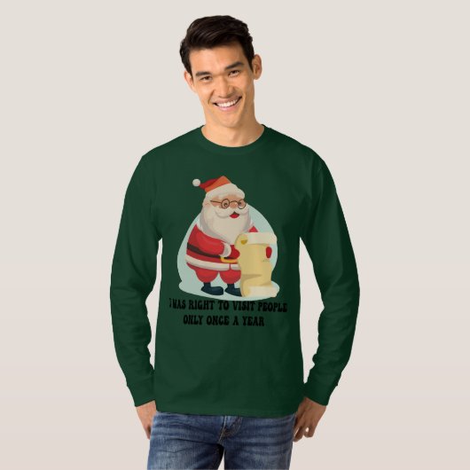 Kerstman T-shirt (Voorkant volledig)