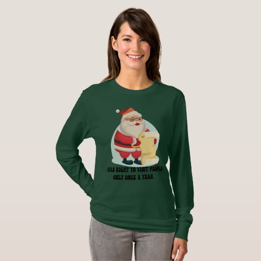Kerstman T-shirt (Voorkant volledig)