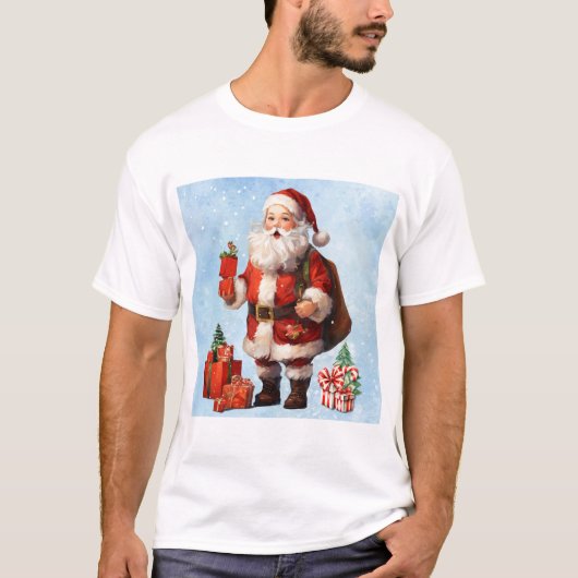  kerstman t-shirt (Voorkant)