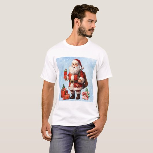  kerstman t-shirt (Voorkant volledig)